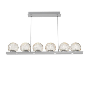 Hammerton Studio - PLB0092-0B-CS-A-CA1-L1 - LED Linear Pendant - Gaia - Classic Silver