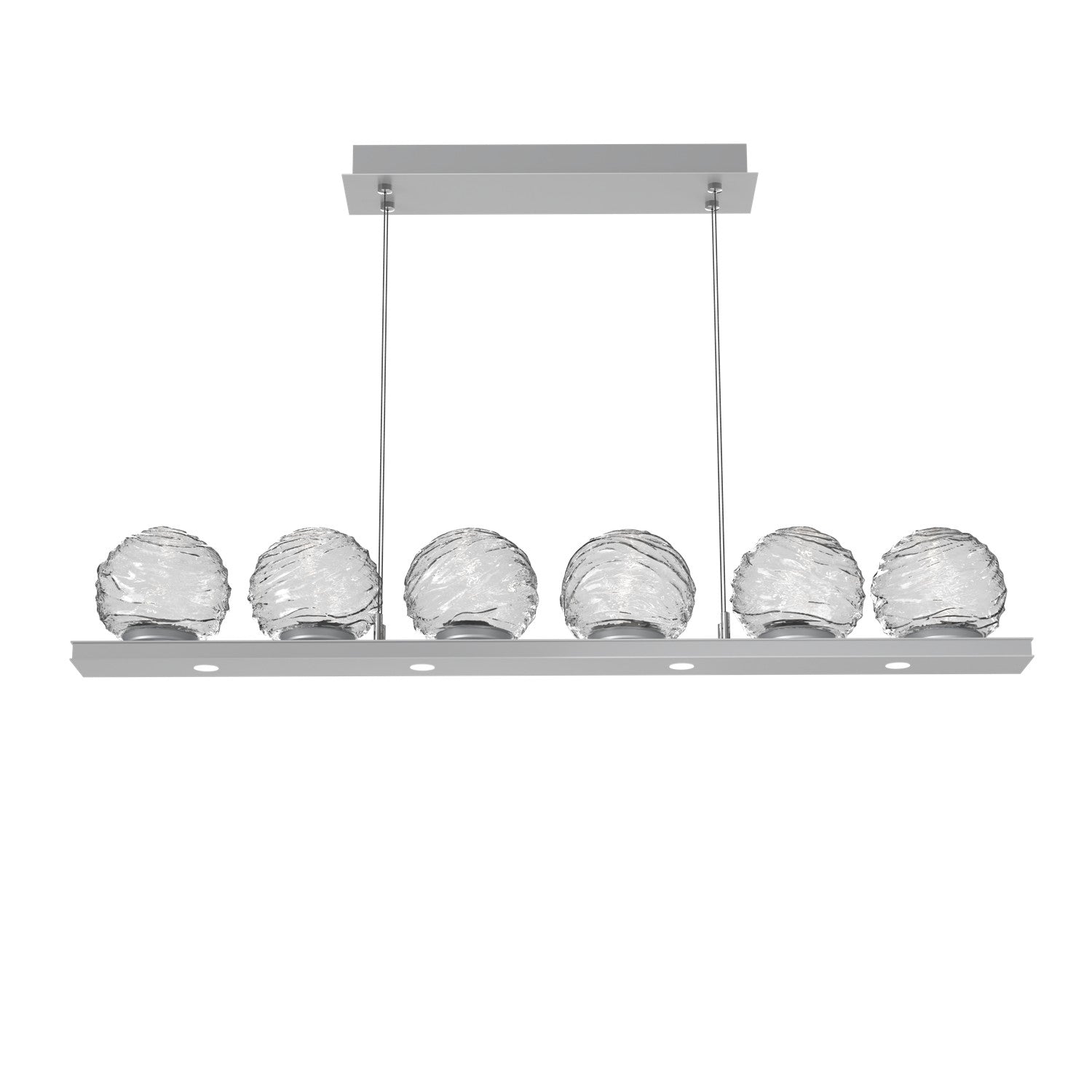 Hammerton Studio - PLB0092-0B-CS-C-CA1-L1 - LED Linear Pendant - Gaia - Classic Silver