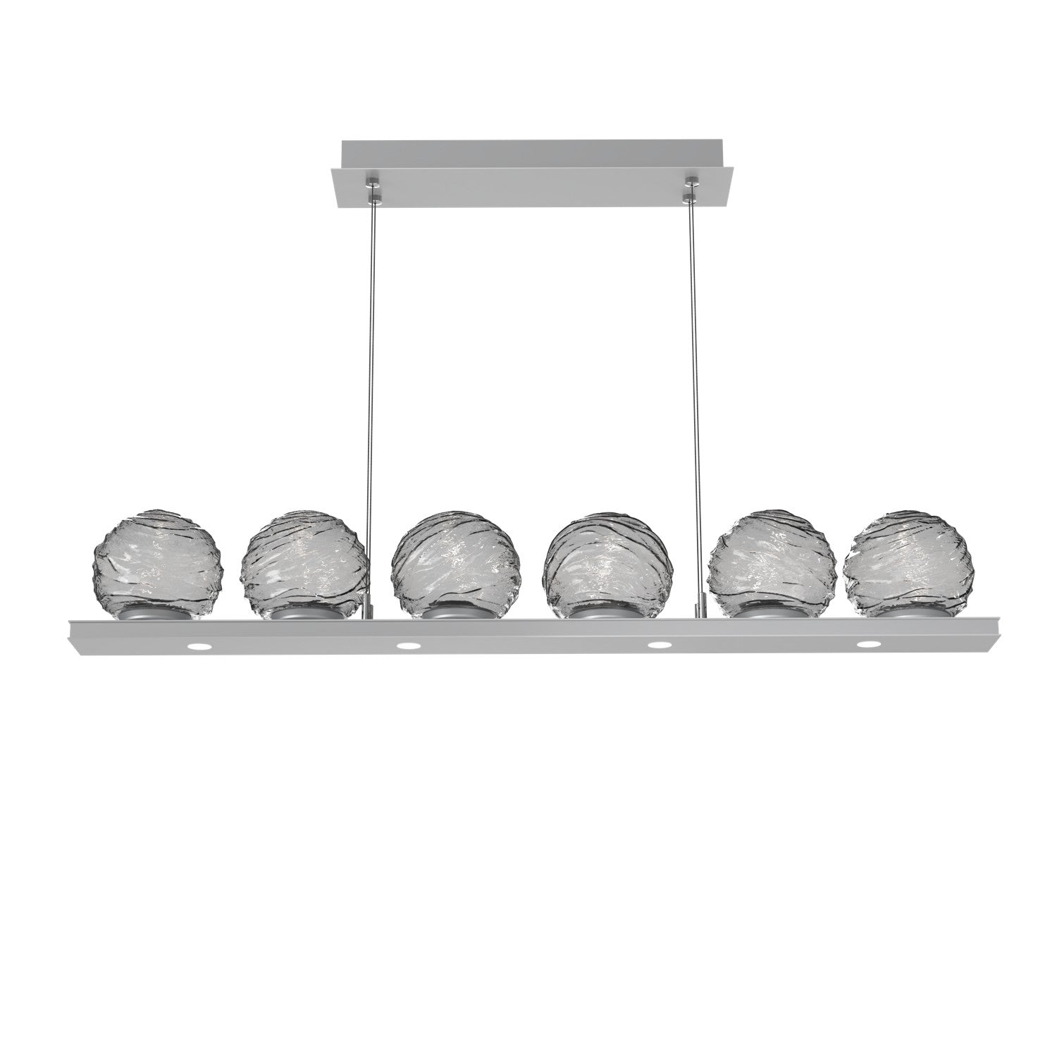 Hammerton Studio - PLB0092-0B-CS-S-CA1-L3 - LED Linear Pendant - Gaia - Classic Silver