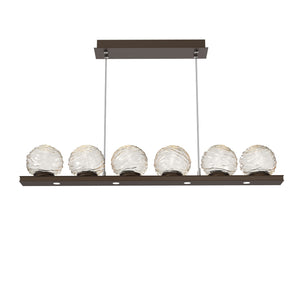 Hammerton Studio - PLB0092-0B-FB-A-CA1-L1 - LED Linear Pendant - Gaia - Flat Bronze