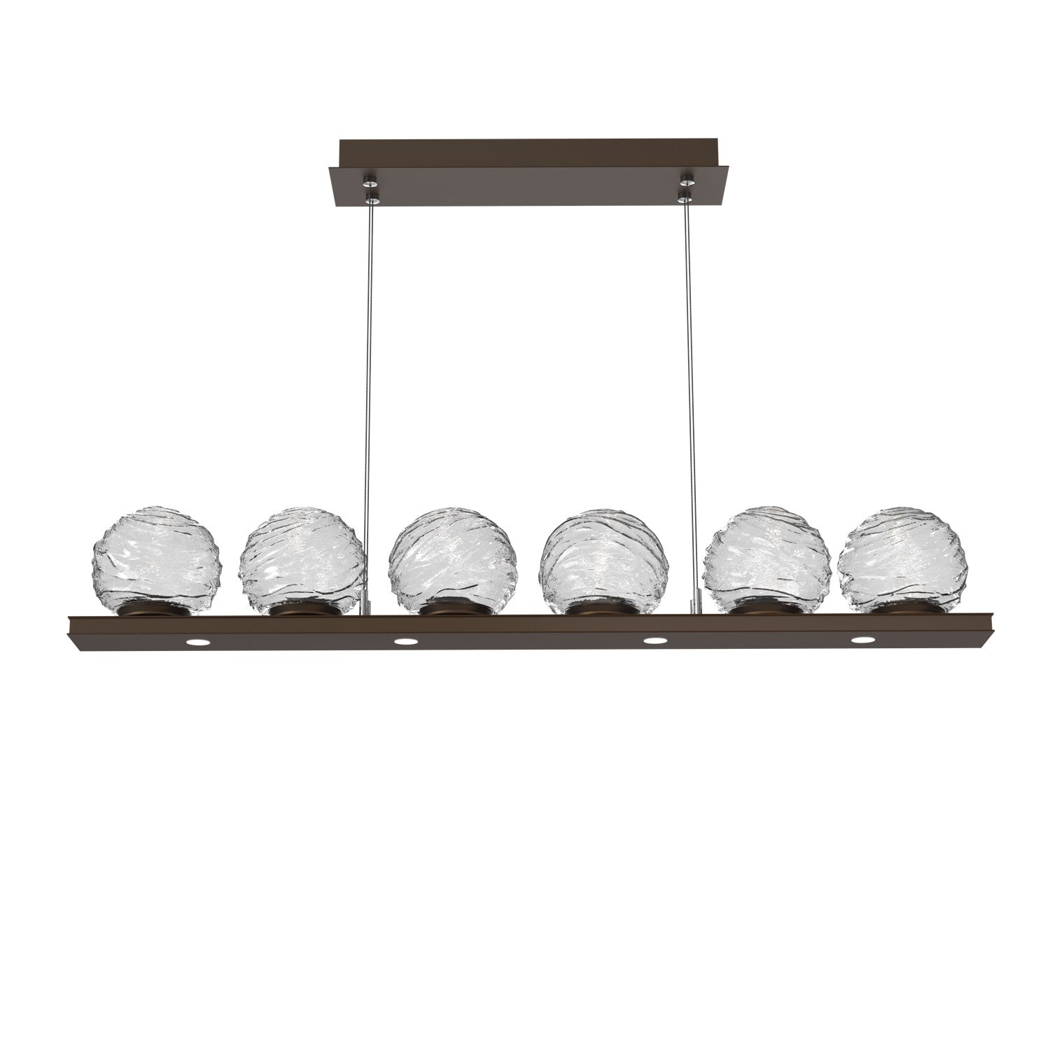 Hammerton Studio - PLB0092-0B-FB-C-CA1-L3 - LED Linear Pendant - Gaia - Flat Bronze