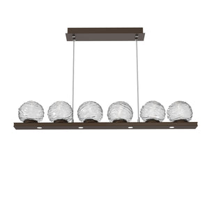 Hammerton Studio - PLB0092-0B-FB-C-CA1-L3 - LED Linear Pendant - Gaia - Flat Bronze