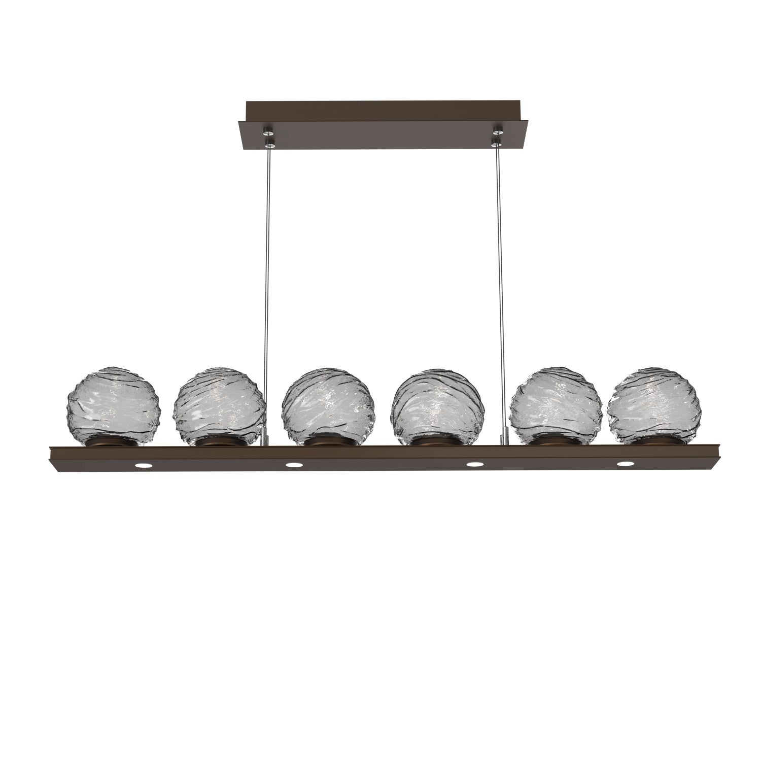 Hammerton Studio - PLB0092-0B-FB-S-CA1-L1 - LED Linear Pendant - Gaia - Flat Bronze