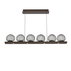 Hammerton Studio - PLB0092-0B-FB-S-CA1-L3 - LED Linear Pendant - Gaia - Flat Bronze