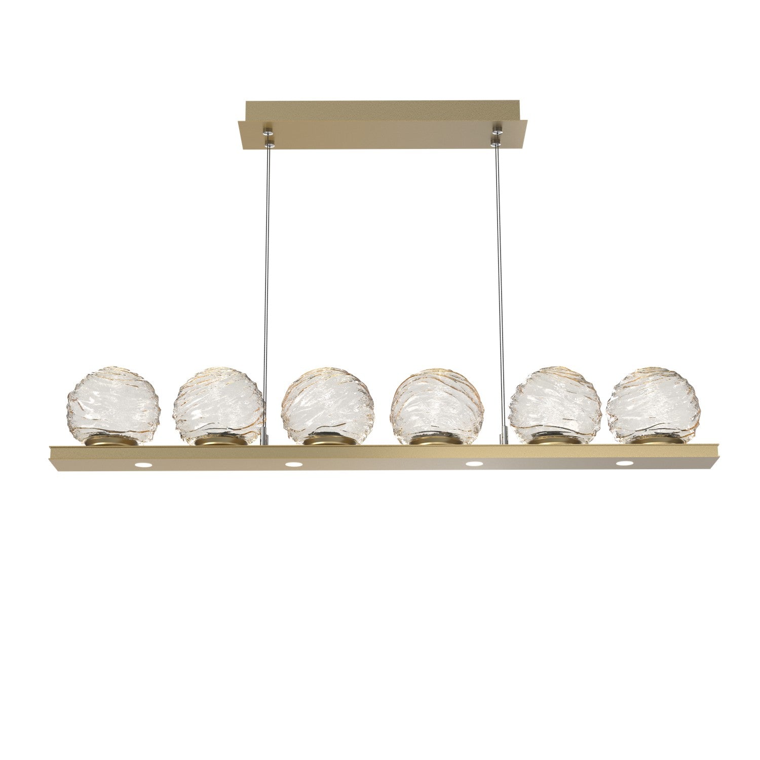 Hammerton Studio - PLB0092-0B-GB-A-CA1-L1 - LED Linear Pendant - Gaia - Gilded Brass