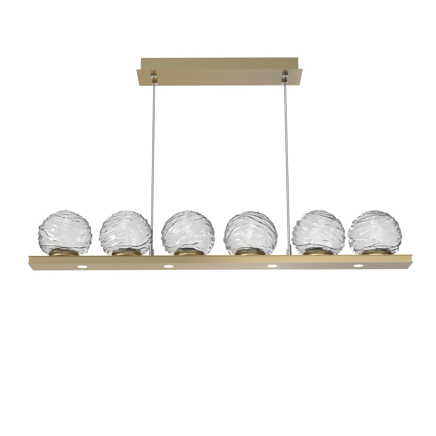 Hammerton Studio - PLB0092-0B-GB-C-CA1-L1 - LED Linear Pendant - Gaia - Gilded Brass