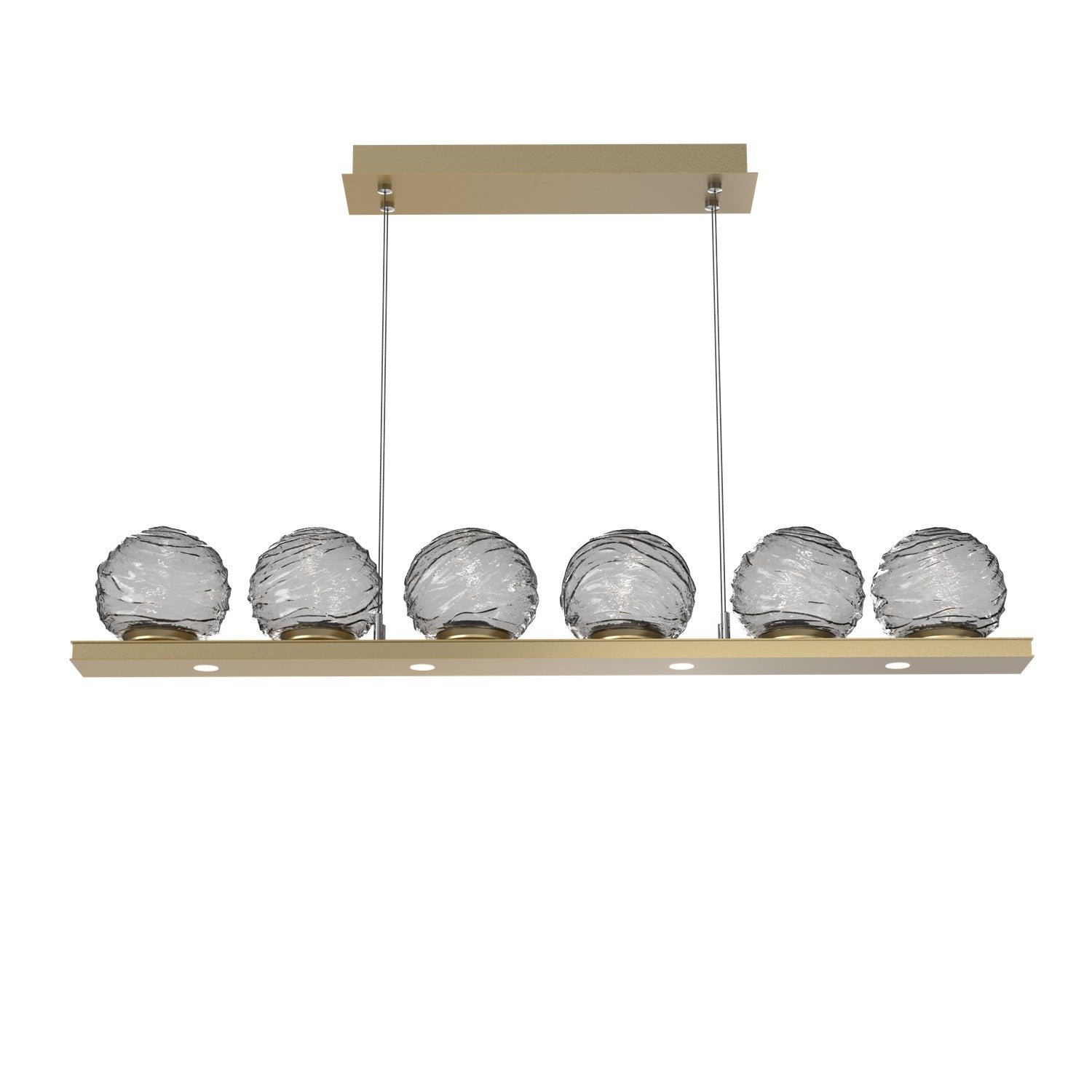 Hammerton Studio - PLB0092-0B-GB-S-CA1-L3 - LED Linear Pendant - Gaia - Gilded Brass