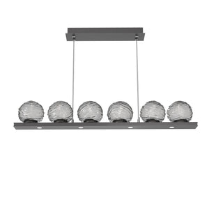 Hammerton Studio - PLB0092-0B-GP-S-CA1-L3 - LED Linear Pendant - Gaia - Graphite