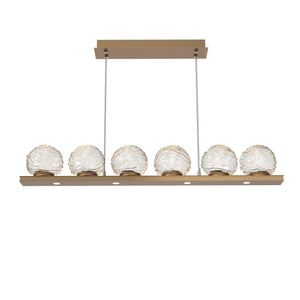 Hammerton Studio - PLB0092-0B-NB-A-CA1-L3 - LED Linear Pendant - Gaia - Novel Brass