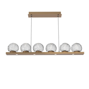 Hammerton Studio - PLB0092-0B-NB-C-CA1-L3 - LED Linear Pendant - Gaia - Novel Brass
