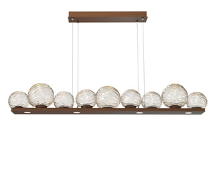 Hammerton Studio - PLB0092-0C-BB-A-CA1-L3 - LED Linear Pendant - Gaia - Burnished Bronze
