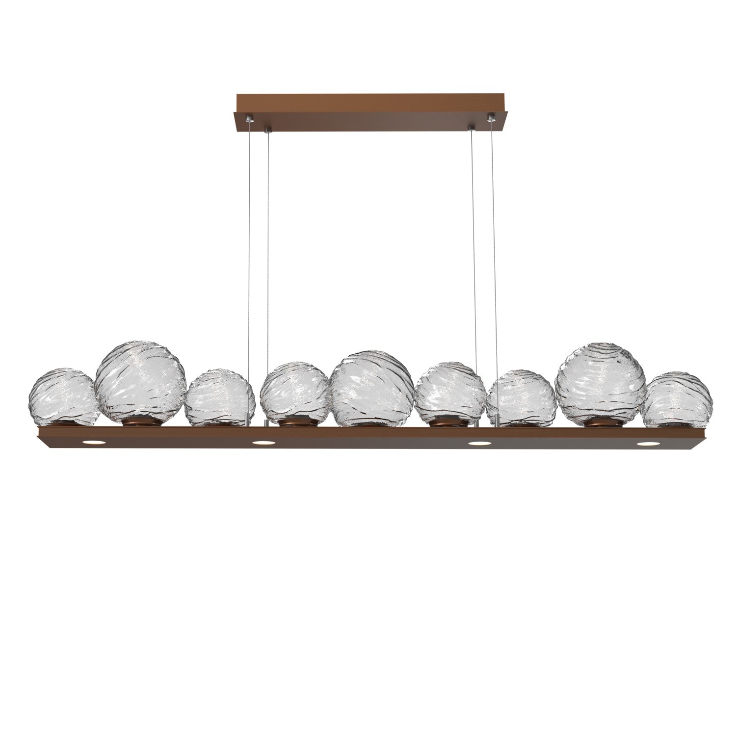 Hammerton Studio - PLB0092-0C-BB-C-CA1-L1 - LED Linear Pendant - Gaia - Burnished Bronze