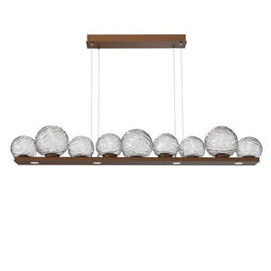 Hammerton Studio - PLB0092-0C-BB-C-CA1-L1 - LED Linear Pendant - Gaia - Burnished Bronze