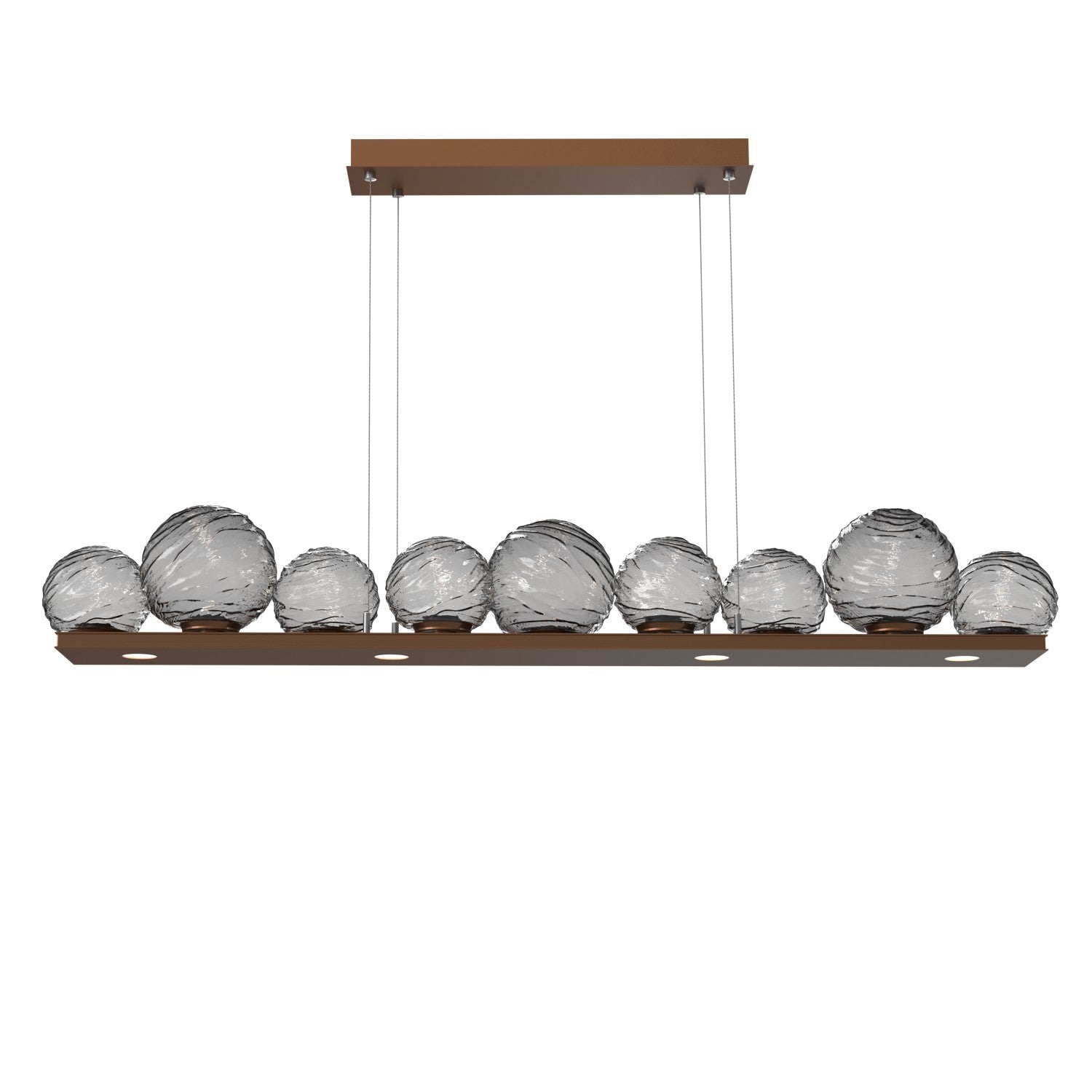 Hammerton Studio - PLB0092-0C-BB-S-CA1-L1 - LED Linear Pendant - Gaia - Burnished Bronze