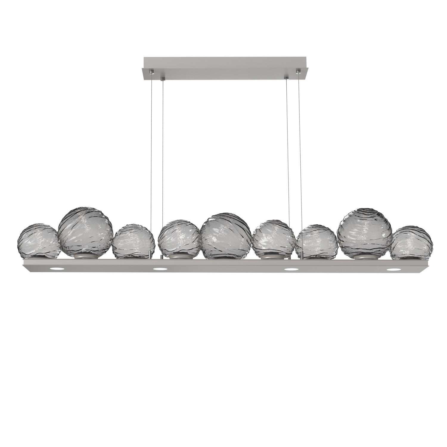 Hammerton Studio - PLB0092-0C-BS-S-CA1-L3 - LED Linear Pendant - Gaia - Beige Silver