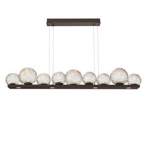 Hammerton Studio - PLB0092-0C-FB-A-CA1-L3 - LED Linear Pendant - Gaia - Flat Bronze