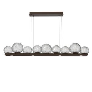 Hammerton Studio - PLB0092-0C-FB-C-CA1-L1 - LED Linear Pendant - Gaia - Flat Bronze