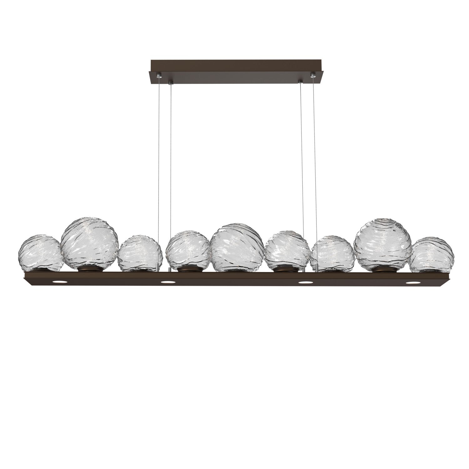 Hammerton Studio - PLB0092-0C-FB-C-CA1-L3 - LED Linear Pendant - Gaia - Flat Bronze