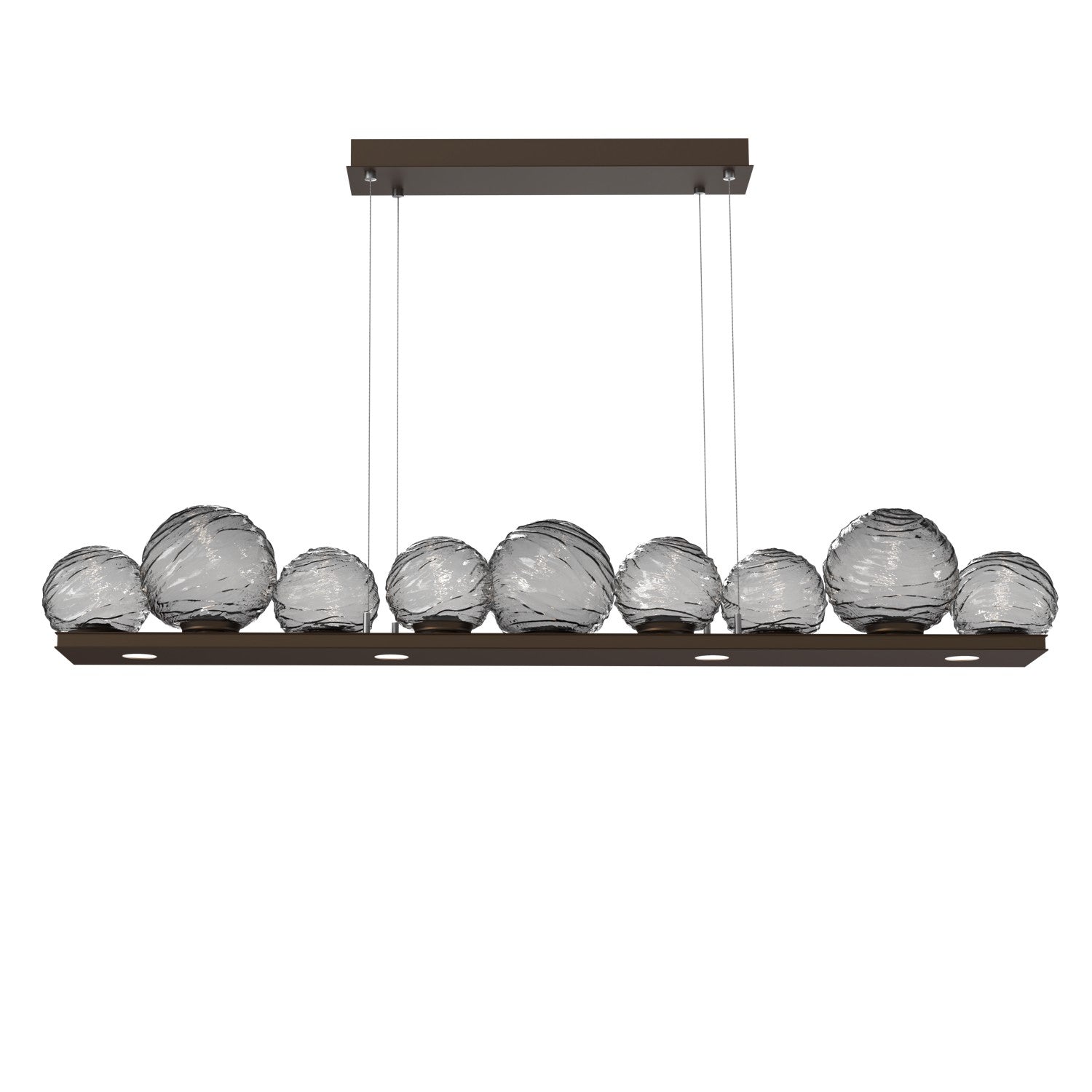 Hammerton Studio - PLB0092-0C-FB-S-CA1-L3 - LED Linear Pendant - Gaia - Flat Bronze