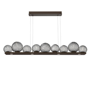 Hammerton Studio - PLB0092-0C-FB-S-CA1-L3 - LED Linear Pendant - Gaia - Flat Bronze