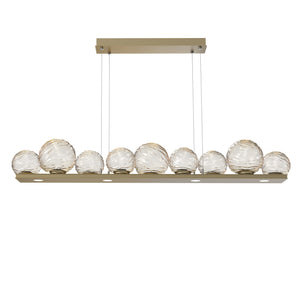 Hammerton Studio - PLB0092-0C-GB-A-CA1-L3 - LED Linear Pendant - Gaia - Gilded Brass