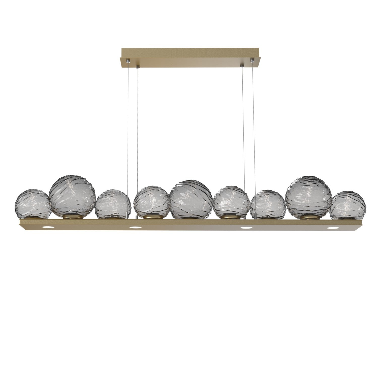 Hammerton Studio - PLB0092-0C-GB-S-CA1-L1 - LED Linear Pendant - Gaia - Gilded Brass