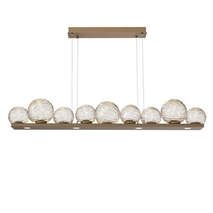 Hammerton Studio - PLB0092-0C-NB-A-CA1-L3 - LED Linear Pendant - Gaia - Novel Brass