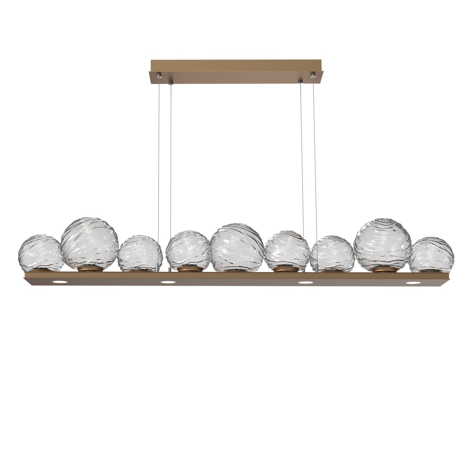 Hammerton Studio - PLB0092-0C-NB-C-CA1-L1 - LED Linear Pendant - Gaia - Novel Brass