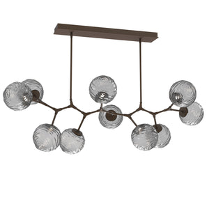 Hammerton Studio - PLB0092-BC-FB-S-001-L3 - LED Pendant - Gaia - Flat Bronze