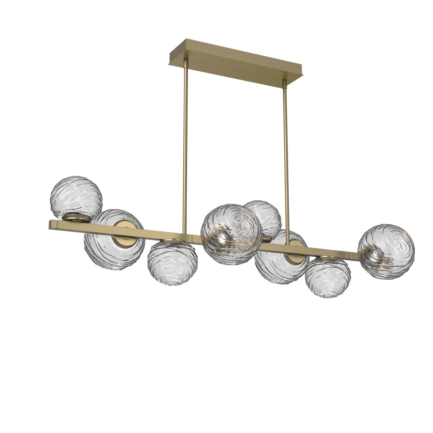 Hammerton Studio - PLB0092-T8-GB-C-001-L3 - LED Pendant - Gaia - Gilded Brass