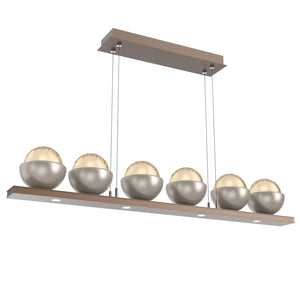 Hammerton Studio - PLB0093-0B-BB-A-CA1-L1-BS - LED Linear Suspension - Cabochon - Burnished Bronze