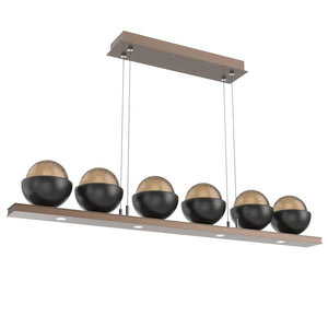 Hammerton Studio - PLB0093-0B-BB-B-CA1-L3-MB - LED Linear Suspension - Cabochon - Burnished Bronze
