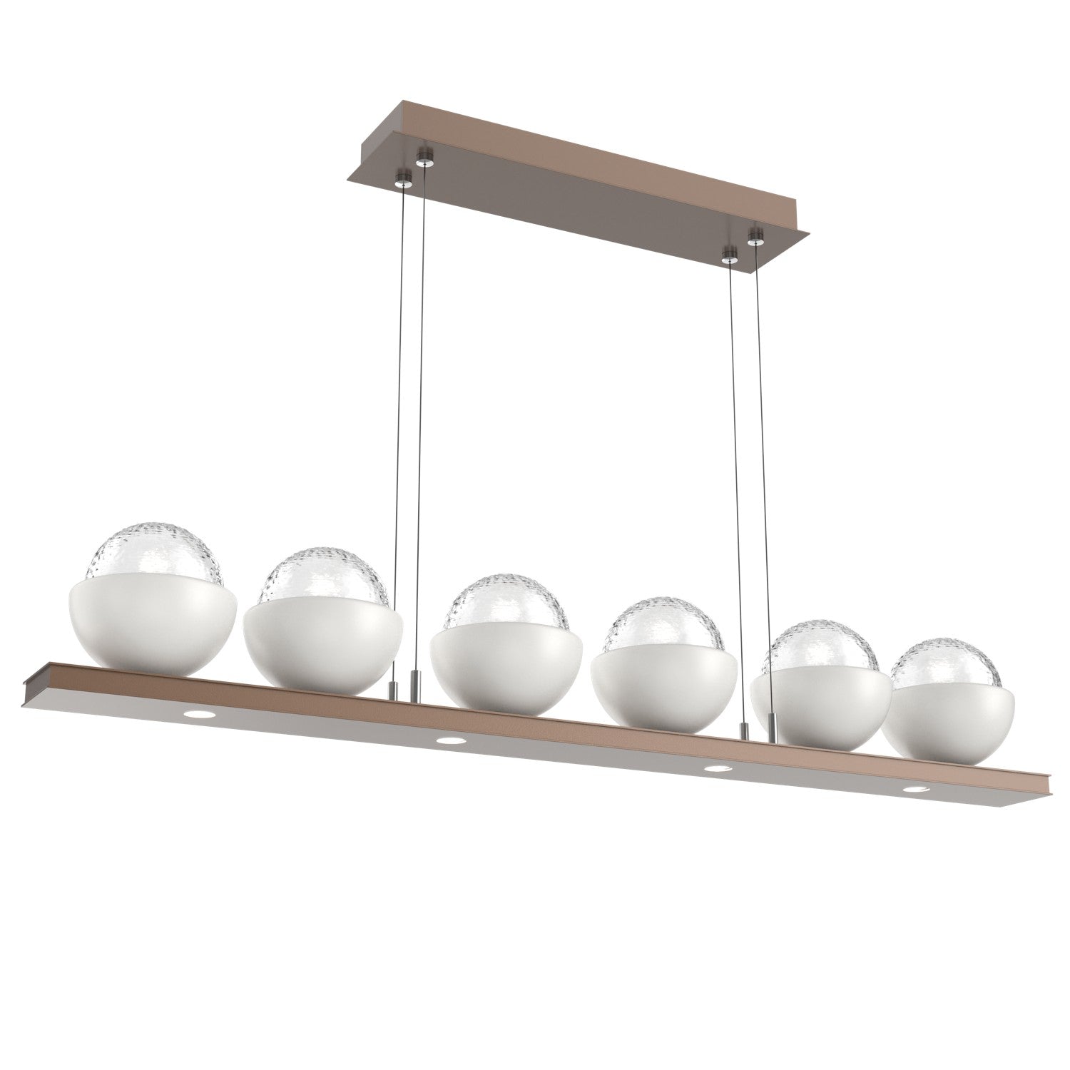 Hammerton Studio - PLB0093-0B-BB-C-CA1-L1-WI - LED Linear Suspension - Cabochon - Burnished Bronze