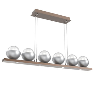 Hammerton Studio - PLB0093-0B-BB-C-CA1-L3-CS - LED Linear Suspension - Cabochon - Burnished Bronze