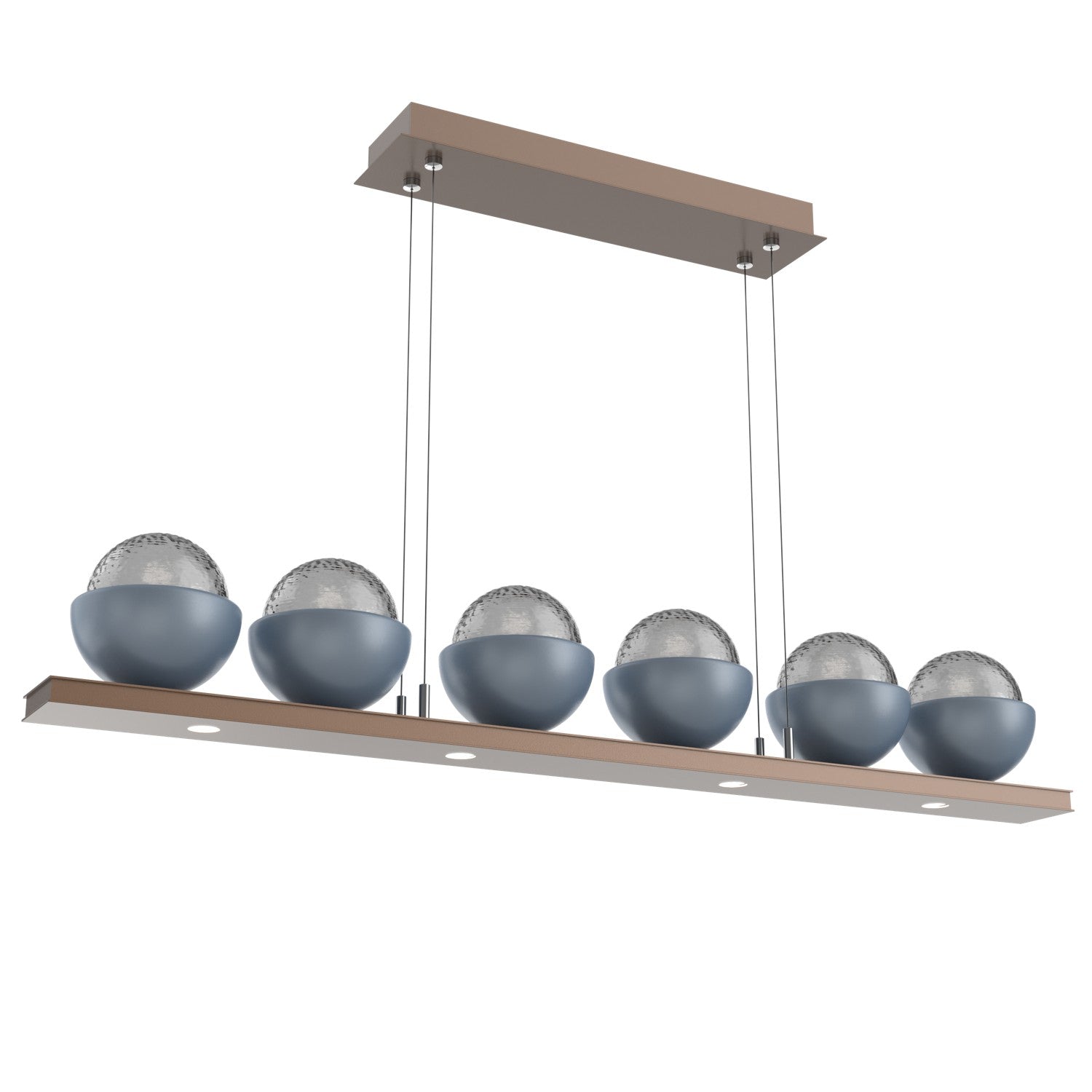 Hammerton Studio - PLB0093-0B-BB-S-CA1-L1-BU - LED Linear Suspension - Cabochon - Burnished Bronze