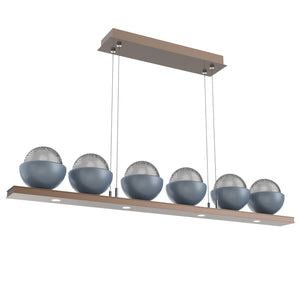 Hammerton Studio - PLB0093-0B-BB-S-CA1-L1-BU - LED Linear Suspension - Cabochon - Burnished Bronze