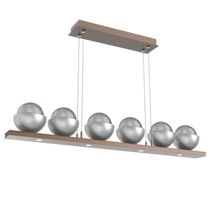 Hammerton Studio - PLB0093-0B-BB-S-CA1-L1-CS - LED Linear Suspension - Cabochon - Burnished Bronze