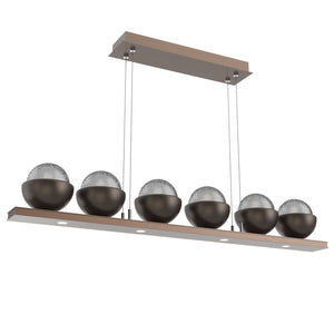 Hammerton Studio - PLB0093-0B-BB-S-CA1-L1-FB - LED Linear Suspension - Cabochon - Burnished Bronze