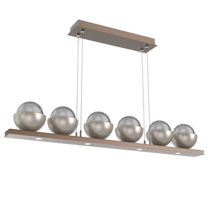 Hammerton Studio - PLB0093-0B-BB-S-CA1-L3-BS - LED Linear Suspension - Cabochon - Burnished Bronze