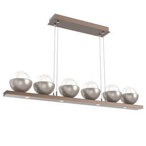 Hammerton Studio - PLB0093-0B-BB-WL-CA1-L3-BS - LED Linear Suspension - Cabochon - Burnished Bronze