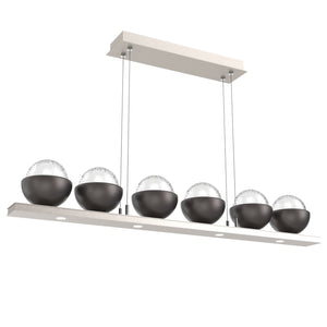 Hammerton Studio - PLB0093-0B-BS-C-CA1-L1-GP - LED Linear Suspension - Cabochon - Beige Silver