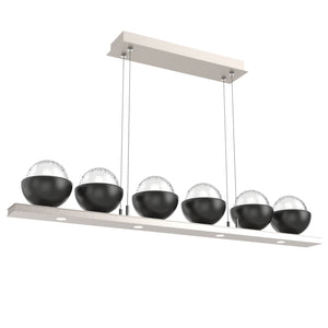 Hammerton Studio - PLB0093-0B-BS-C-CA1-L1-MB - LED Linear Suspension - Cabochon - Beige Silver