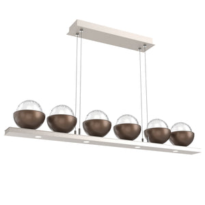 Hammerton Studio - PLB0093-0B-BS-C-CA1-L3-BB - LED Linear Suspension - Cabochon - Beige Silver
