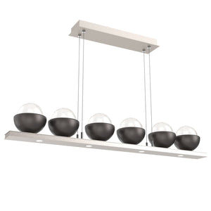 Hammerton Studio - PLB0093-0B-BS-WL-CA1-L3-GP - LED Linear Suspension - Cabochon - Beige Silver