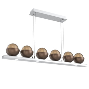 Hammerton Studio - PLB0093-0B-CS-B-CA1-L1-BB - LED Linear Suspension - Cabochon - Classic Silver
