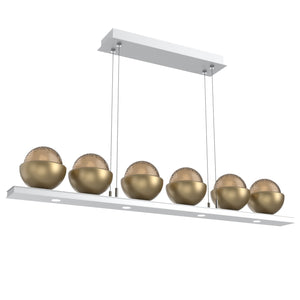 Hammerton Studio - PLB0093-0B-CS-B-CA1-L1-GB - LED Linear Suspension - Cabochon - Classic Silver