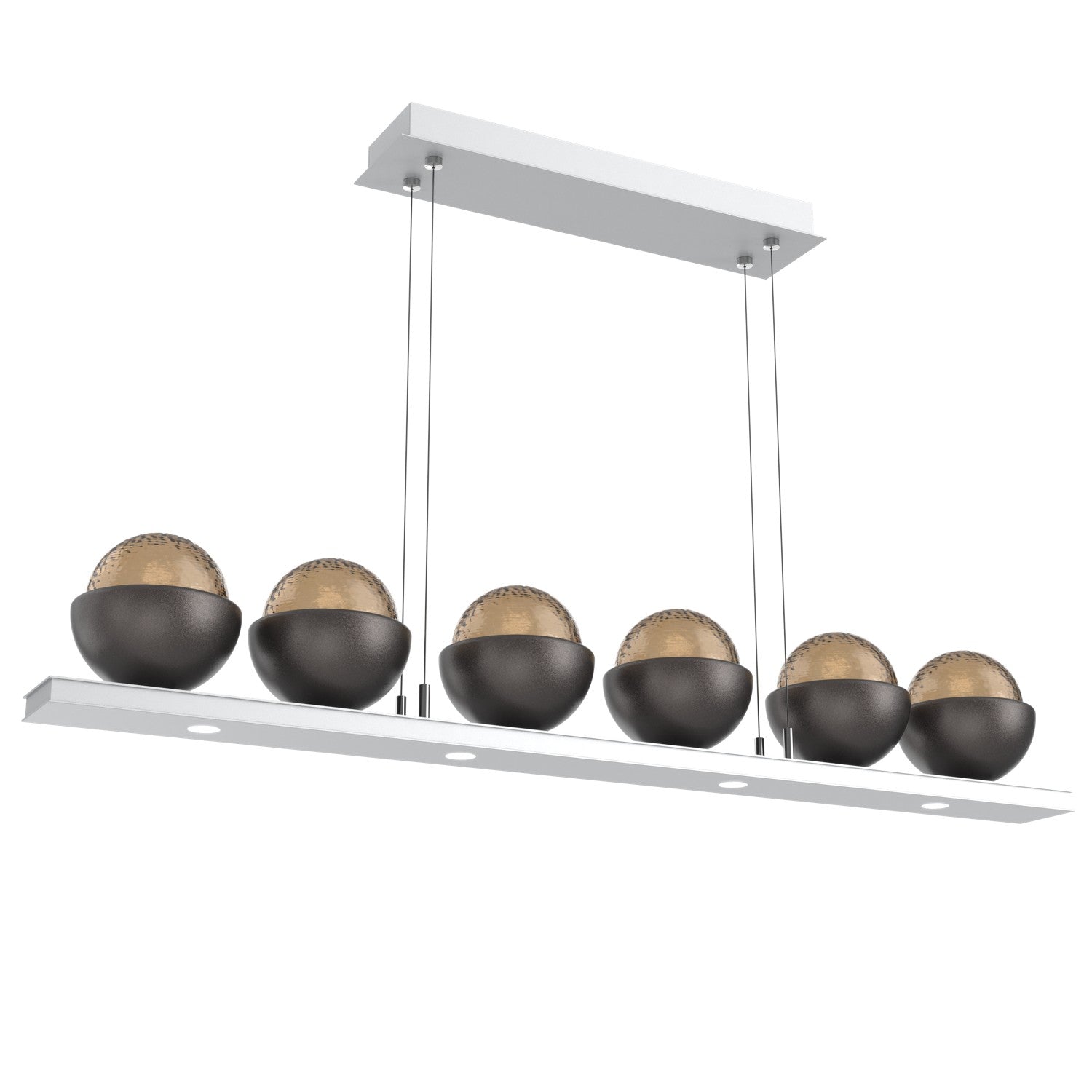 Hammerton Studio - PLB0093-0B-CS-B-CA1-L1-GP - LED Linear Suspension - Cabochon - Classic Silver