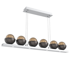Hammerton Studio - PLB0093-0B-CS-B-CA1-L1-GP - LED Linear Suspension - Cabochon - Classic Silver