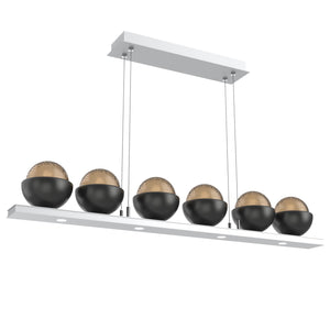 Hammerton Studio - PLB0093-0B-CS-B-CA1-L1-MB - LED Linear Suspension - Cabochon - Classic Silver