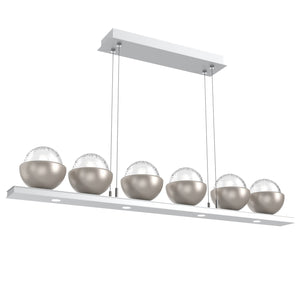 Hammerton Studio - PLB0093-0B-CS-C-CA1-L1-BS - LED Linear Suspension - Cabochon - Classic Silver